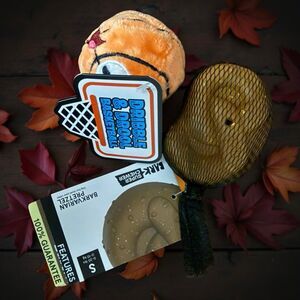 Bark Box Barkvarian Pretzel Dribble & Drool Basketball Toys Size Smal
